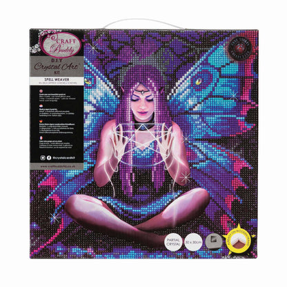 Medium (11.8" x 11.8") Crystal Art Mounted Kit: Spell Weaver