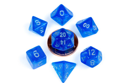 10mm Mini Dice Acrylic Polyhedral Set (24 Options)