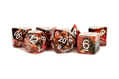 Colorful Eternal Resin Polyhedral DND Dice Set (4 Colors)