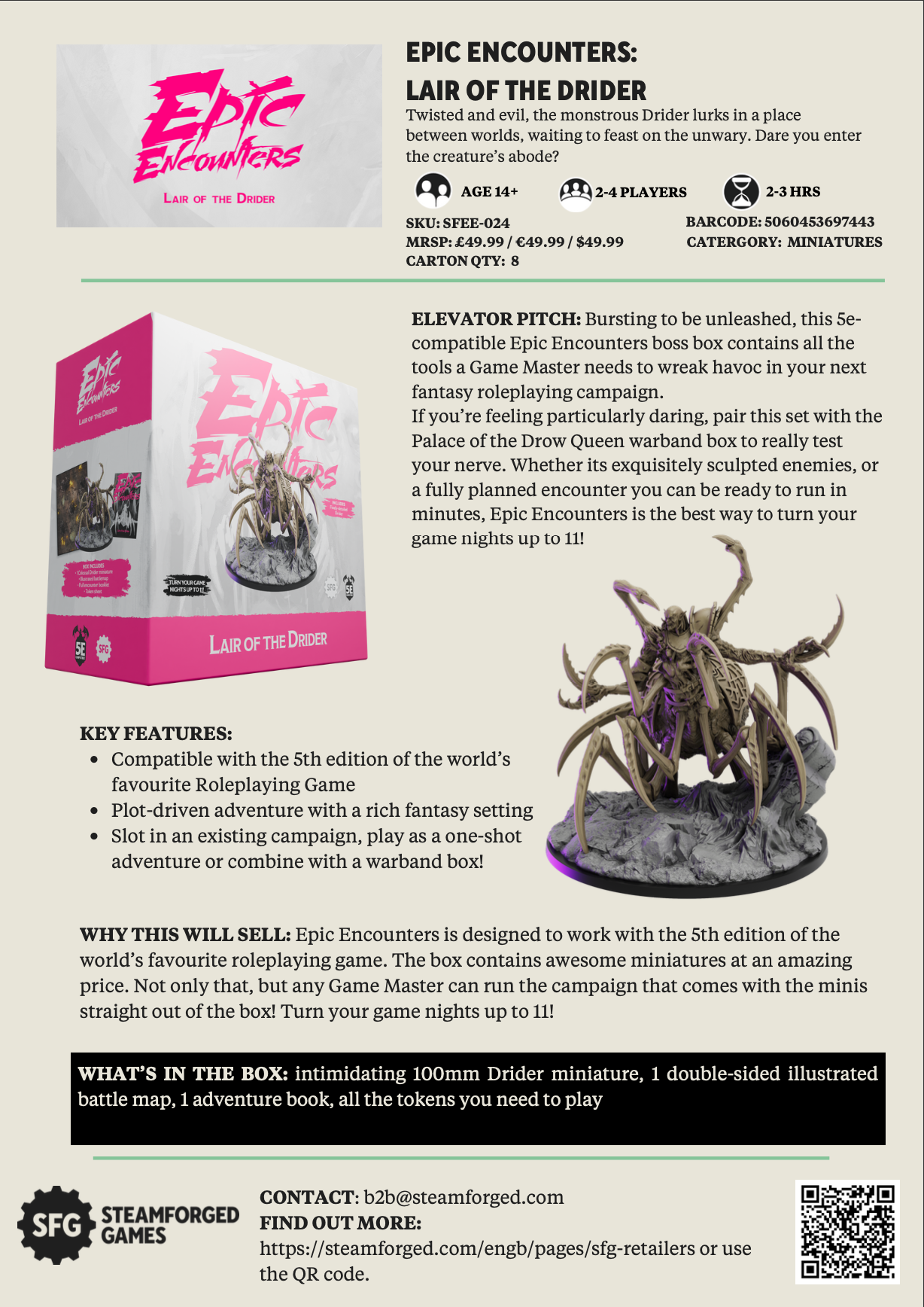 Epic Encounters: Lair of the Drider